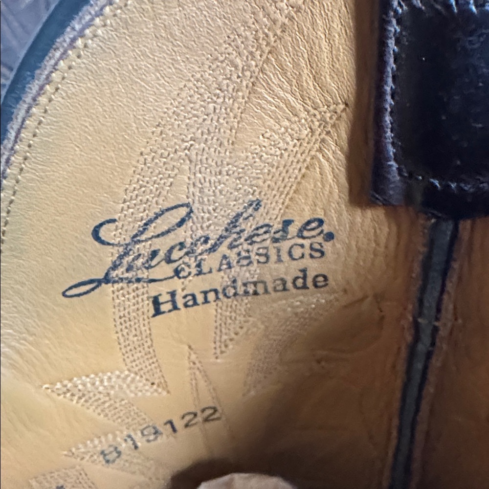 Lucchese Classics Men’s Leather Cowboy Boots in Rich Brown 8 - Picture 3 of 15